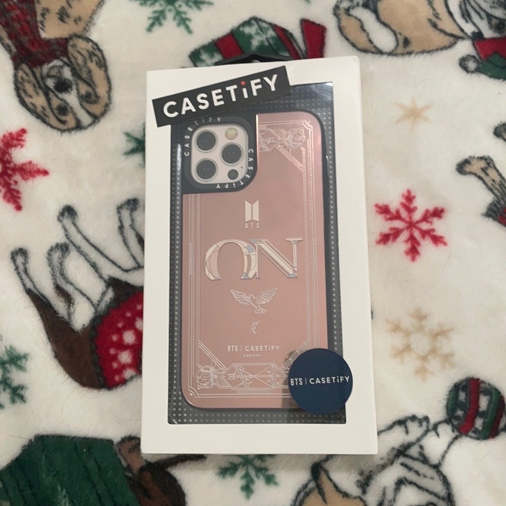 Casetify BTS ON Title Bronze Mirror Case IPhone 12/12 Pro